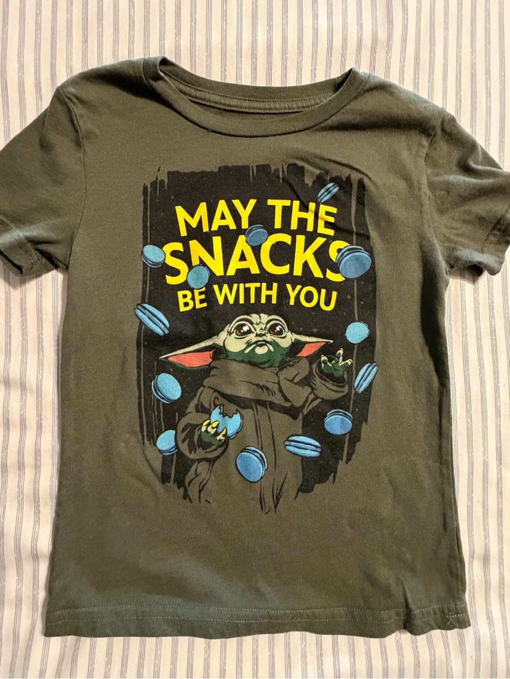 2 for$6✨Hybrid Apparel Olive Green Graphic Tee, Size 5T